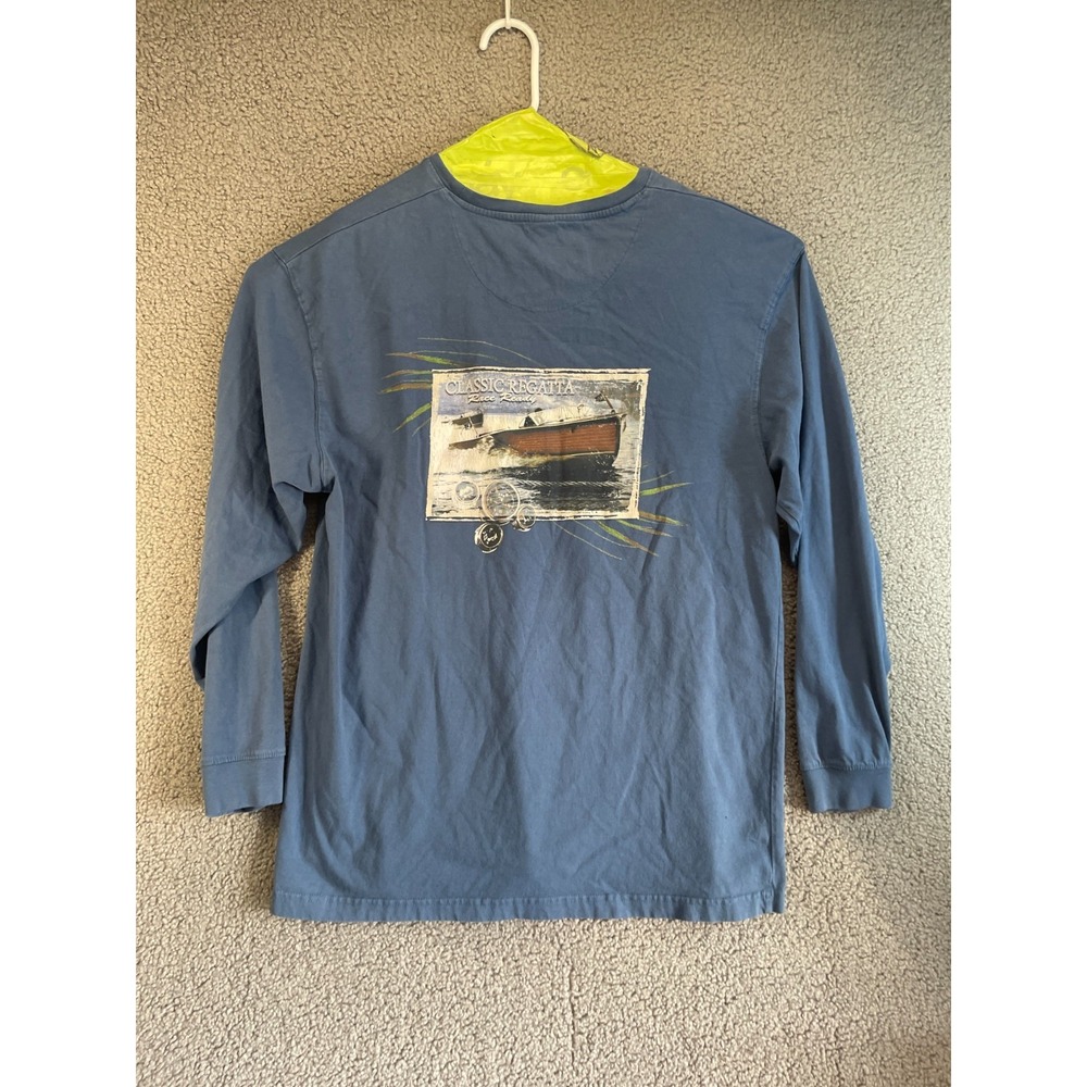 Paradise Shores graphic  t-shirt‎ blue XL